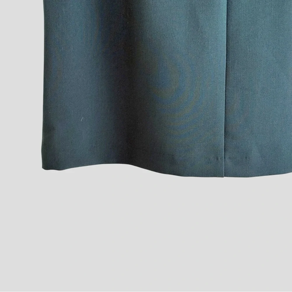 Banana Republic Teal Belted Mini Skirt Sz 4 | Structured‎ Workwear Office - Picture 5 of 10